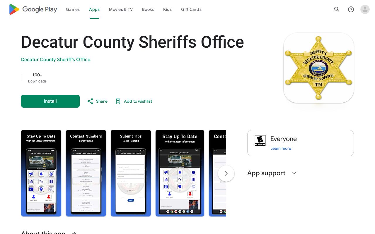 Decatur County Sheriff official app for arrest record alerts